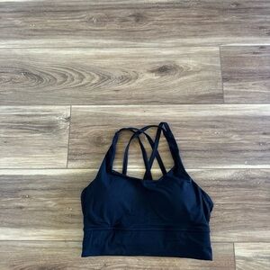 Grace Form Women's Black Strappy Sports Bra size medium
